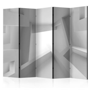Parawan 5-częściowy - Biały pokój II [Room Dividers]