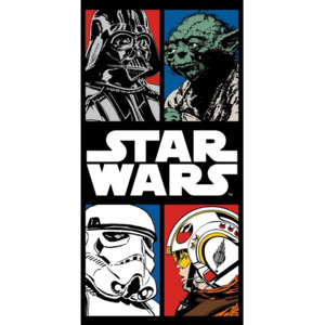 Jerry Fabrics Ręcznik kąpielowy Star Wars komiks, 70 x 140 cm