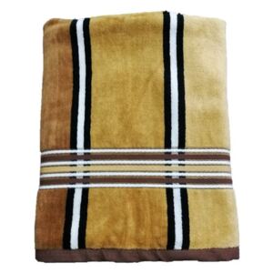 Ręcznik tęczowy - 70x140, brązowy