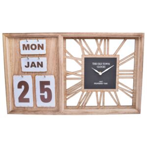 Zegar ścienny z kalendarzem Spoy