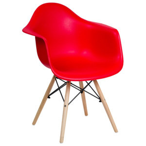 Krzesło skandynawskie em-03 czerwone