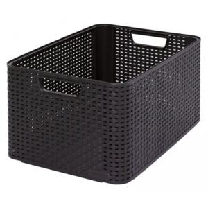 Plastikowe pudełko do przechowywania STYLE BOX - L- brązowy