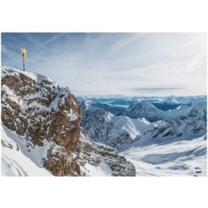 Fototapeta HD Szczyty gór Zugspitze, 100x70 cm