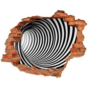 Dziura 3d fototapeta naklejka Tunel 3D