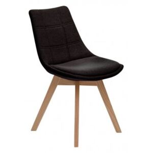 Krzesło Arosa tapicerowane czarne