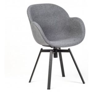 Krzesło Malmo tapicerowane szare / komplet