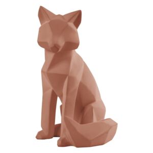Matowa brązowa figurka PT LIVING Origami Fox, wys. 26 cm