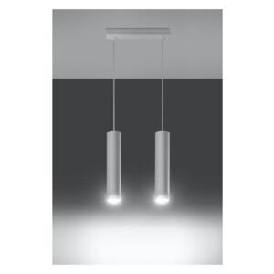 Sollux Lampa Wisząca LAGOS 2 Biały SL.0324 oprawa zwis na sufit minimalistyczne oświetlenie Oprawa LED