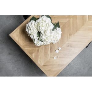 CHARLOTTE stół z drewnianym blatem styl loftowy