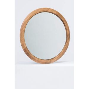 DYSK 1 DĄB okrągłe lustro z litego drewna
