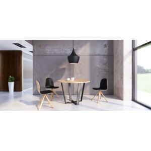OKRĄGŁY 110 ROZKŁADANY minimalistyczny stół styl industrialny
