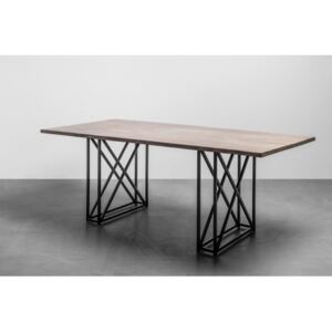 INDUSTRIAL stół z drewnianym blatem styl loftowy