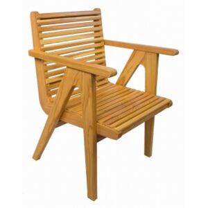 RETRO drewniany fotel ogrodowy polski design