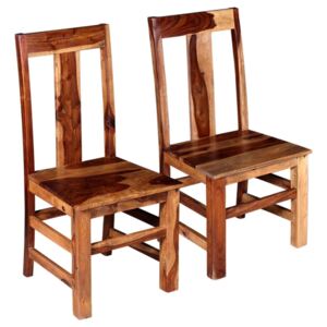 Krzesła do jadalni, 2 szt., drewno sheesham