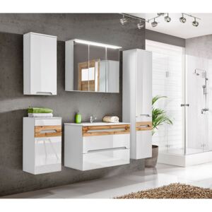 Zestaw szafek łazienkowych - Marbella 2Q Biały połysk