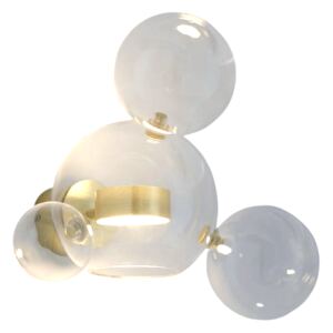 Bubble Wall 2 - nowoczesny kinkiet - pączkujące szklane kule