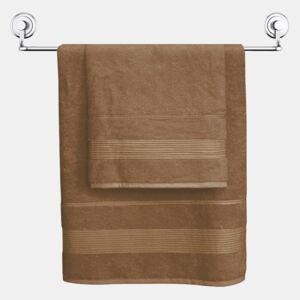 Bambusowy ręcznik Moreno brązowy 140 cm