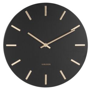 Karlsson 5821BK Stylowy zegar ścienny śr. 30 cm