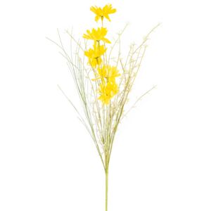 Sztuczne kwiaty polne 50 cm, żółty