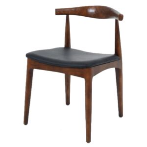 Krzesło Gomit King Home ciemnobrązowe/jesion