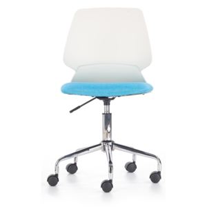 Krzesło biurowe dziecięce Skate, biało - niebieskie