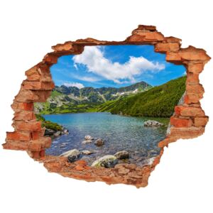 Dziura 3d w ścianie naklejka Dolina Tatry
