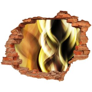 Samoprzylepna dziura 3D naklejka Złote światło