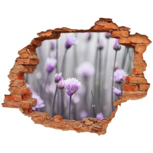Samoprzylepna dziura naklejka Kwiaty szczypiorku