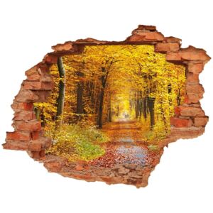 Naklejka fototapeta 3D widok Las jesienią