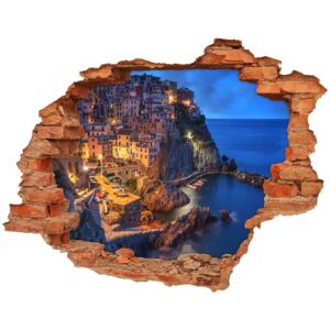 Fototapeta dziura na ścianę 3d Manarola Włochy