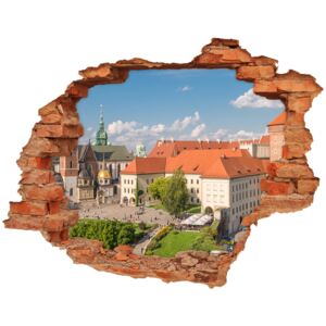 Fototapeta dziura na ścianę 3d Kraków Polska