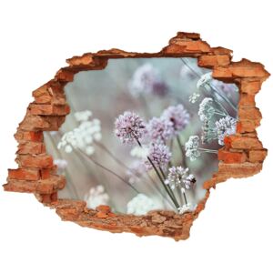 Samoprzylepna dziura na ścianę Dzikie kwiaty