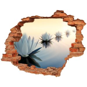 Samoprzylepna dziura na ścianę Kwiaty lotosu