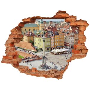 Fototapeta dziura na ścianę 3d Warszawa Polska