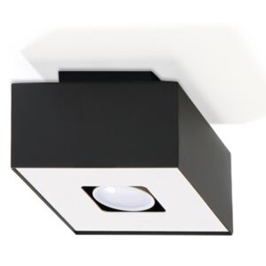 Sollux Lampa Plafon MONO 1 czarny SL.0070