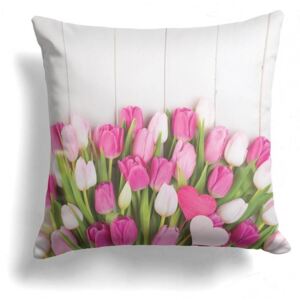 Poduszka - Rustykalne tulipany