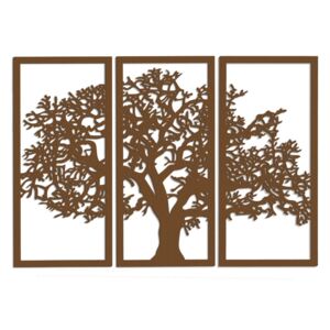 Grafika ścienna ORNAMENTI Tree of life, ciemnobrązowa, 75x110 cm