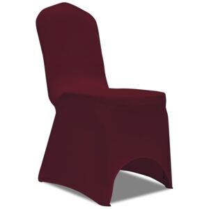 Naciągany pokrowiec na krzesło - bordo - 50 szt