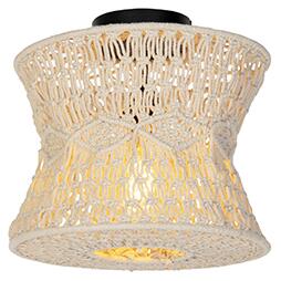 Orientalna lampa sufitowa szara 30 cm - Leonard Oswietlenie wewnetrzne