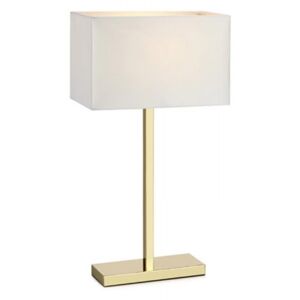 Lampa stołowa SAVOY 1L USB Złoty/Biały 106306 Markslöjd 106306