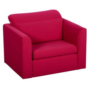 Fotel rozkładany Inez, szer.116 x gł.93 x wys.100 cm - czerwony