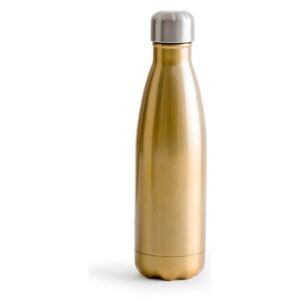 Butelka termiczna ze stali nierdzewnej w złotym kolorze Sagaform Hot&Cold, 500 ml