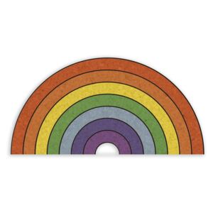 Korkowa tablica ścienna w kształcie tęczy Really Nice Things Rainbow, 70x50 cm