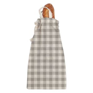 Materiałowa torba na pieczywo Linen Couture Linen Bread Bag Grey Vichy