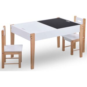 Biały stolik z krzesełkami dla dzieci - Brico