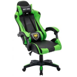 Fotel Gamingowy, krzesło gracza EXT Green