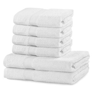 Zestaw 6 białych ręczników DecoKing Marina