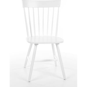 Białe drewniane krzesło Alero