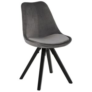 Krzesło z poduszką Dima Vic na czarnych nogach