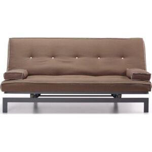 Sofa rozkładana Gio 195x90 cm brązowa/szara